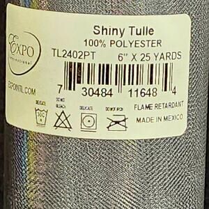 BLACK FRIDAY SALE Shiny Tulle rolls - 6"x25 yds - Lot of 3 rolls (single color)